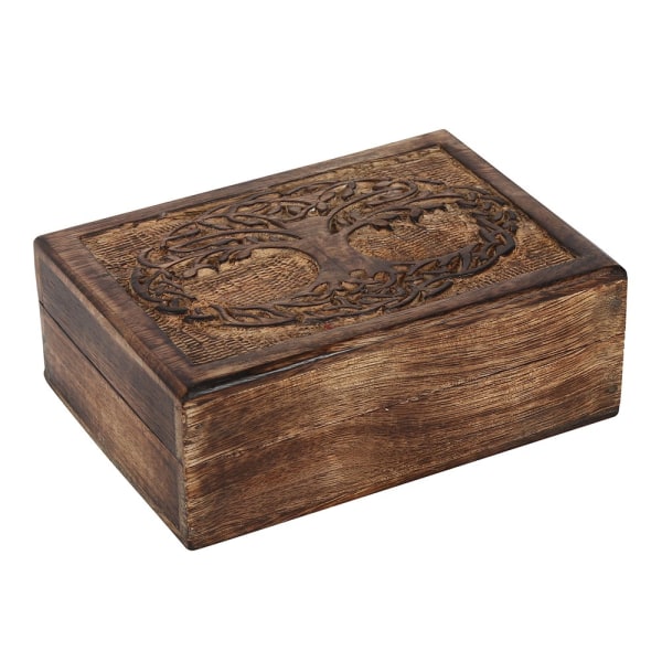 Something Different Wooden Tree Of Life Storage Box 5in x 3in B Brown 5in x 3in