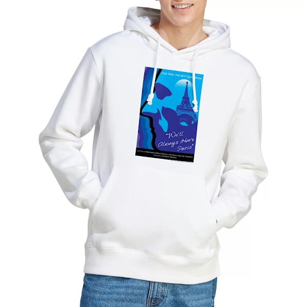 Star Trek Herr The Next Generation Säsong 1 Avsnitt 24 Hoodie X White XL