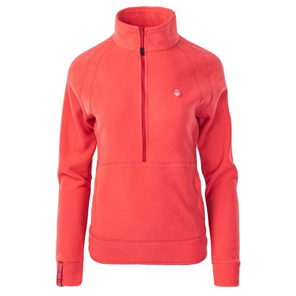 Elbrus Dam/Dam Riva Polartech Halv Zip Fleece Top L Hibis Hibiscus/Ski Patrol L