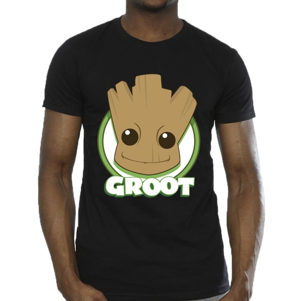 Guardians Of The Galaxy Herr Groot Badge T-Shirt M Svart Black M