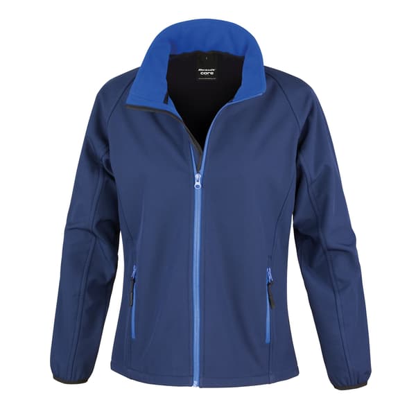 Result Dam/Dam Core Tryckbar Softshelljacka L Vit/Svart White/ Black L