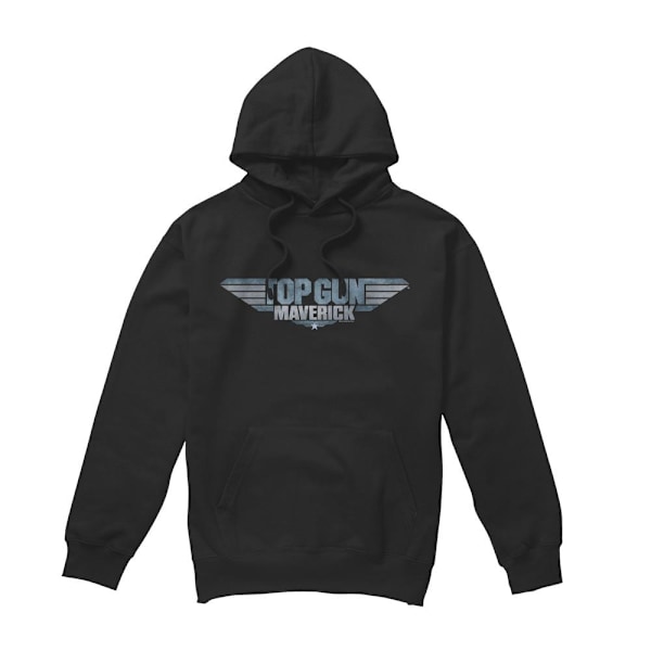 Top Gun: Maverick Herr Logo Hoodie L Svart Black L