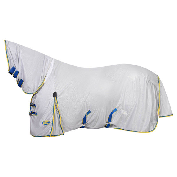 Weatherbeeta Comfitec Zephyr Plus Combo Neck Horse Fly Rug 5´ S Silver/Blue/Lemon 5´