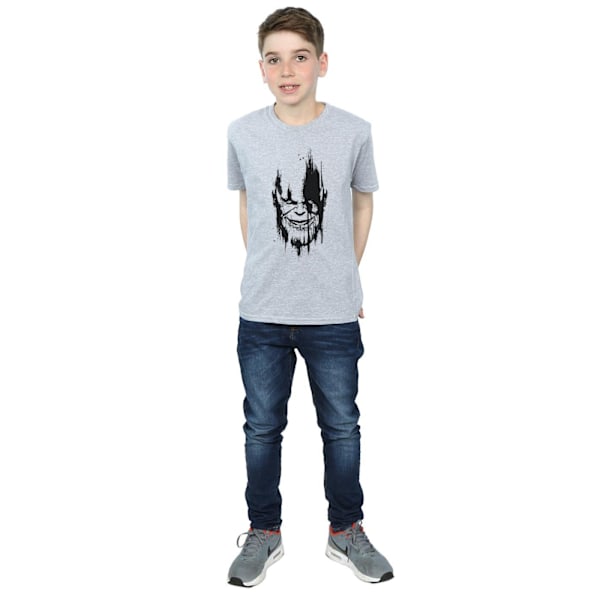 Marvel Boys Avengers Infinity War Thanos Face T-Shirt 9-11 år Sports Grey 9-11 Years