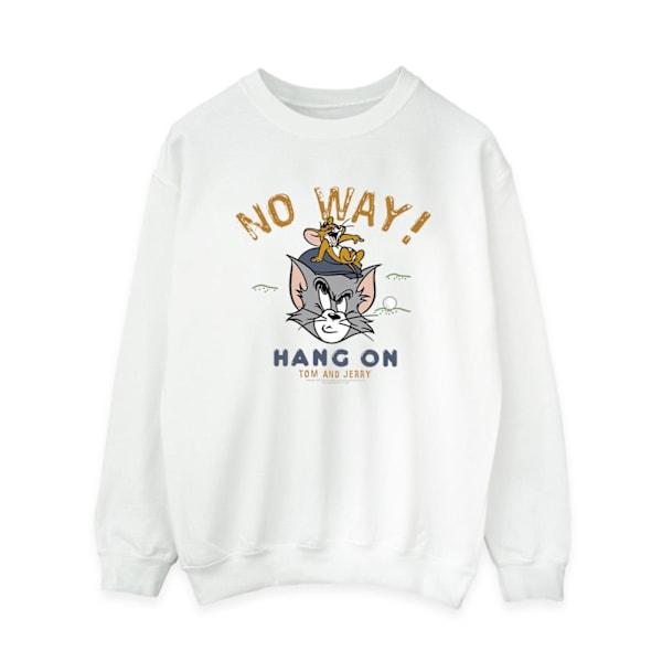 Tom And Jerry Dam/Dam Hang On Golf Sweatshirt L Vit White L