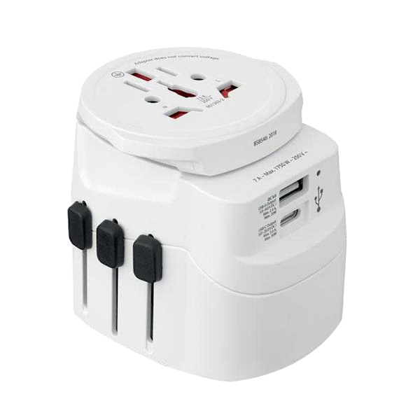 MidOcean Reseadapter En Storlek Vit White One Size