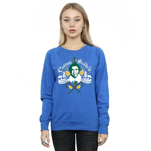 Ninny Muggins Sweatshirt XL Kungsblå Elf Dam/Ladies Headed Royal Blue XL