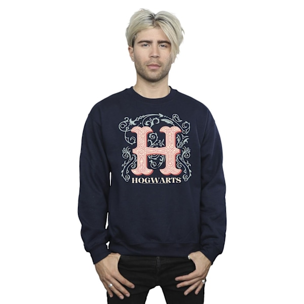 Harry Potter Herr Blommor H Sweatshirt M Marinblå Navy Blue M