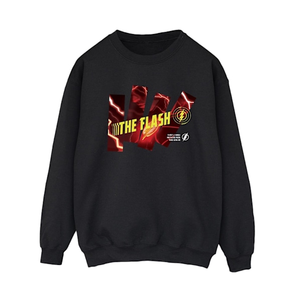 DC Comics Dam/Kvinnor The Flash Pillars Sweatshirt L Svart Black L