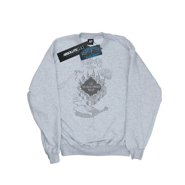 Harry Potter Pojkar The Marauder´s Map Sweatshirt 12-13 År Spo Sports Grey 12-13 Years