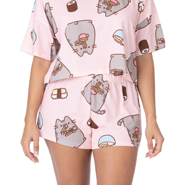Pusheen Dam/Dam Short Pyjamas Set L Rosa Pink L