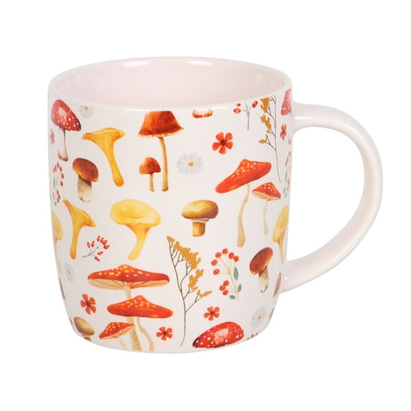 Something Different Svampar All-Over Print Mug En Storlek Orange Orange/Yellow/Cream One Size