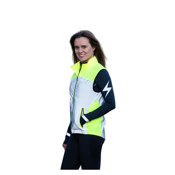 Silva Flash Dam/Kvinnor Lättviktsreflekterande Väst S Gul Yellow/Silver S