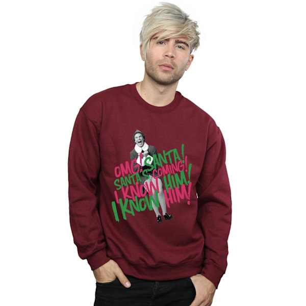 Elf Herr Santa´s Coming Sweatshirt M Burgundy Burgundy M