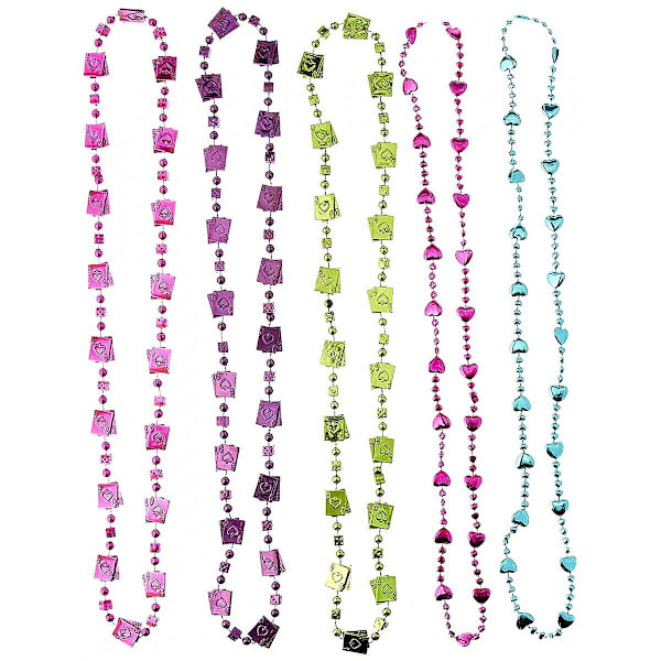 Amscan Pärlhalsband för teselskap (10-pack) En storlek Flerfärgad Multicoloured One Size