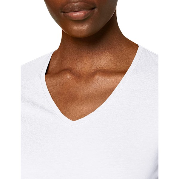 Stedman Dam/Dam Classic V-ringad T-shirt 2XL Vit White 2XL