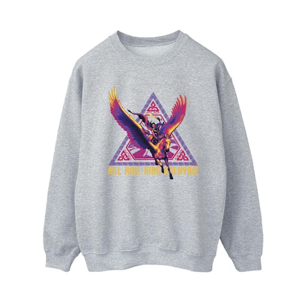 Marvel Dam/Kvinnor Thor Love And Thunder All Hail Valkyrie Sw Sports Grey M