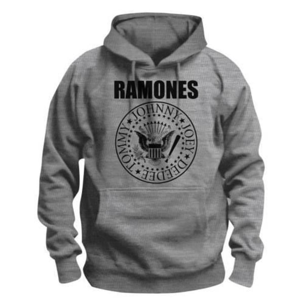 Ramones Unisex Vuxen President Seal Hoodie S Grå Grey S