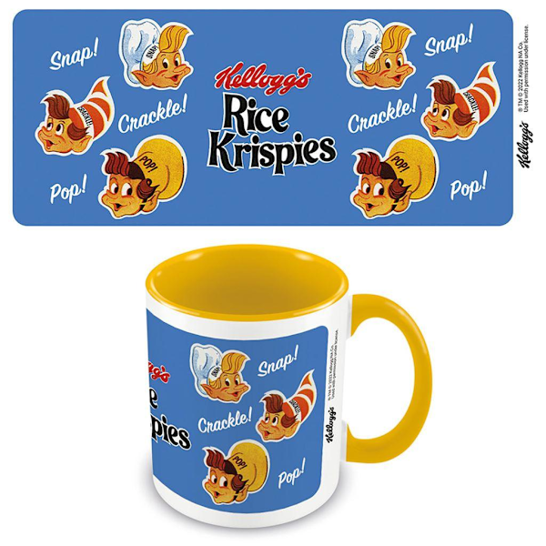 Kelloggs Rice Krispies Elves Inner Two Tone Mugg 12cm x 10.5cm x Yellow/Blue 12cm x 10.5cm x 8.7cm