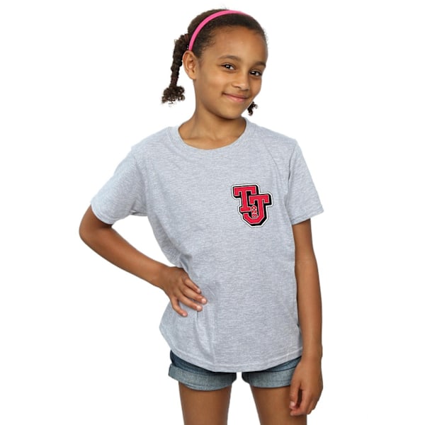 Tom And Jerry Girls Collegiate Logo Bomull T-shirt 7-8 År Sp Sports Grey 7-8 Years