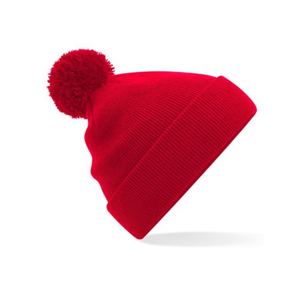 Beechfield Original Pom Pom Beanie One Size Classic Red Classic Red One Size