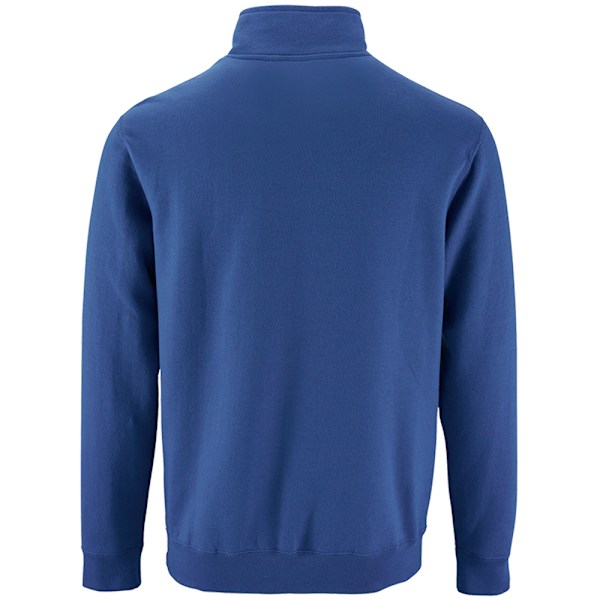 SOLS Herr Stan Kontrast Dragkedja Hals Sweatshirt 3XL Royal Blue Royal Blue 3XL