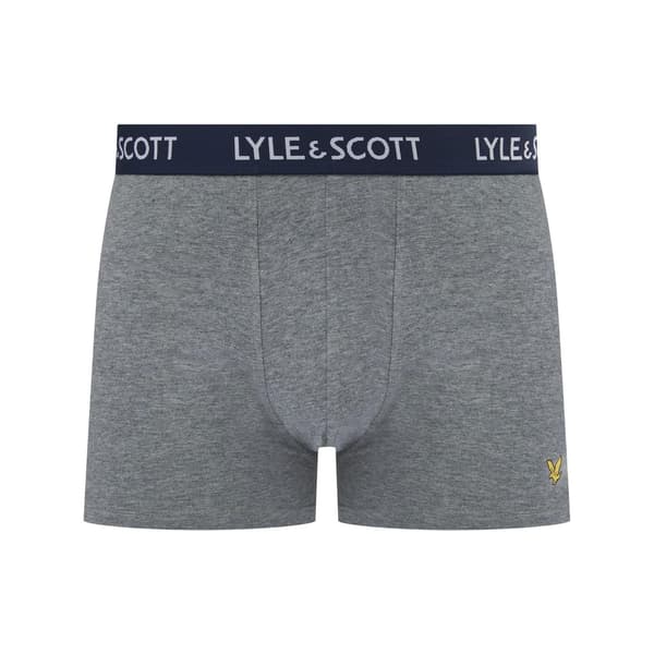 Lyle & Scott Herr Barclay Boxershorts (3-pack) L Flint/Grå Flint/Grey/Blue L