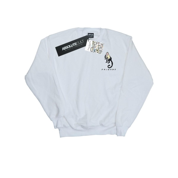 Friends Dam/Damer Marcel Brösttryck Sweatshirt XL Vit White XL