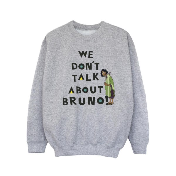 Disney Girls Encanto We Dont Talk About Bruno Boy Sweatshirt 9- Sports Grey 9-11 Years