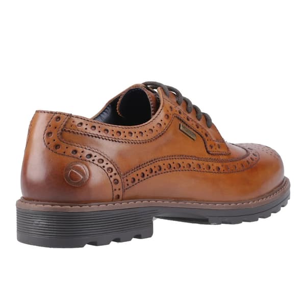 Cotswold Ramsden Läderbrogues för herrar 7 UK Tan Tan 7 UK
