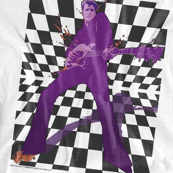 Elvis T-shirt för barn Lets Rock 3-4 år Vit White 3-4 Years