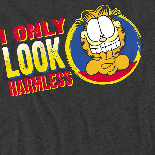 Garfield Unisex Vuxen Jag Ser Bara Oskyldig Ut T-Shirt L Gråmelerad Charcoal L