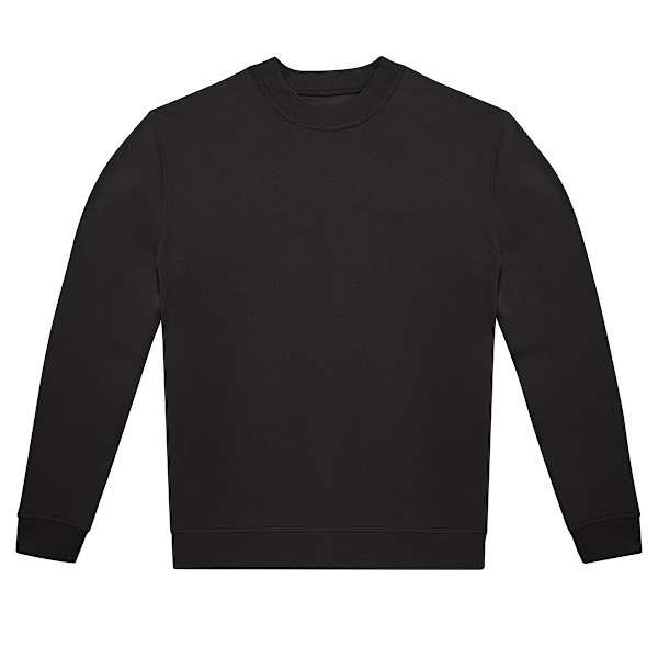 B&C Unisex Vuxen ID.222 Sweatshirt med Rund Hals XS Svart Black XS
