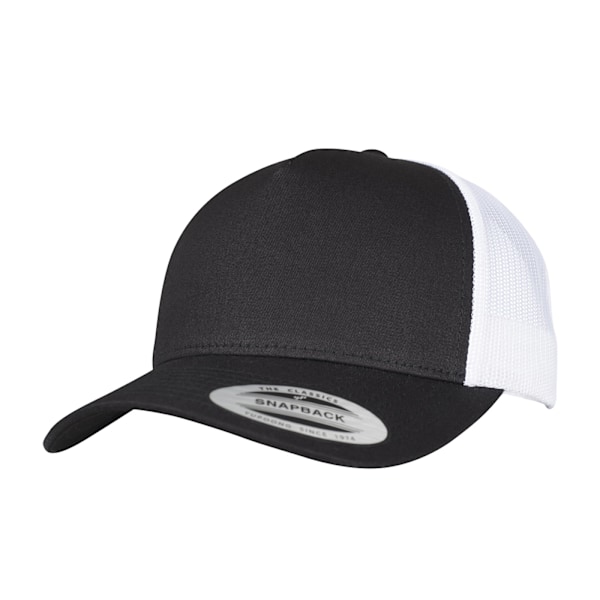 Flexfit Unisex Adult Two Tone 5 Panel Trucker Cap One Size Svart Black/White One Size