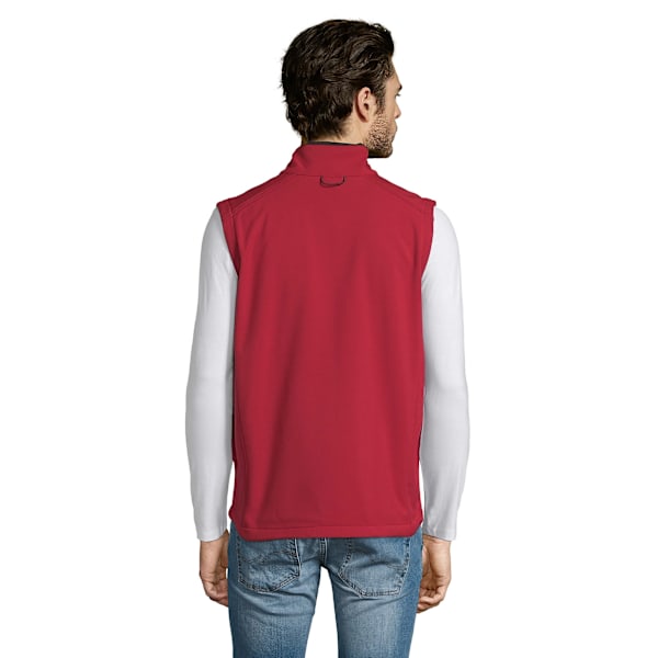 SOLS Herr Rallye Soft Shell Bodywarmer Jacka M Röd Red M