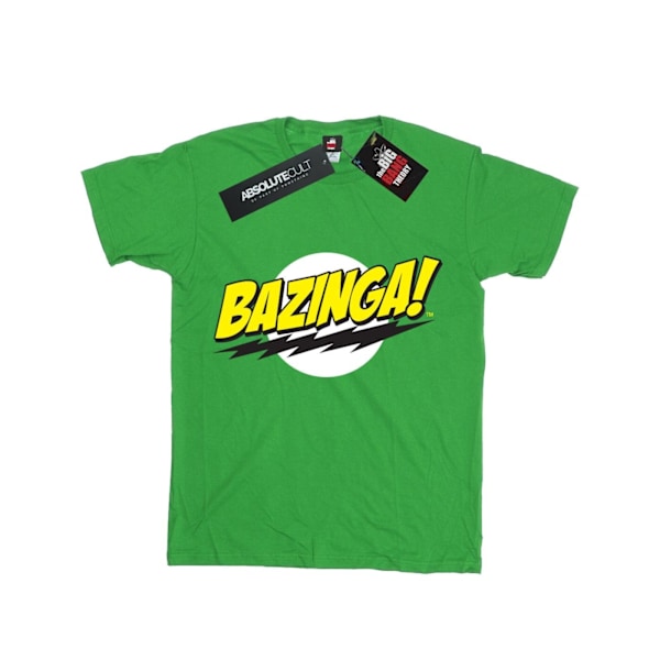 The Big Bang Theory Girls Bazinga Bomull T-shirt 5-6 år Iris Irish Green 5-6 Years