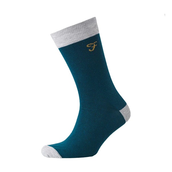 Farah Darby strumpor för män (3-pack) One Size Svart/Flaskgren/ Black/Bottle Green/Light Grey One Size