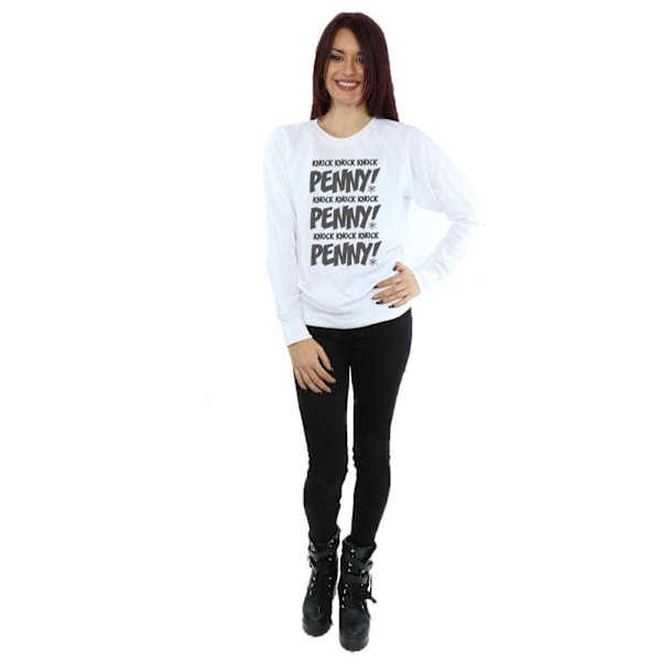 The Big Bang Theory Damkläder Knock Knock Penny Sheldon Sweatshirt White M