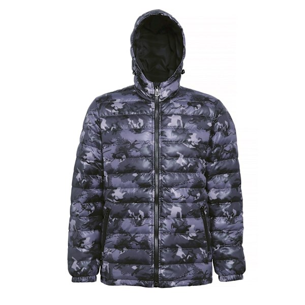 2786 Herr Vattentät & Vindtät Vadderad Jacka med Luva XS Camo G Camo Grey XS