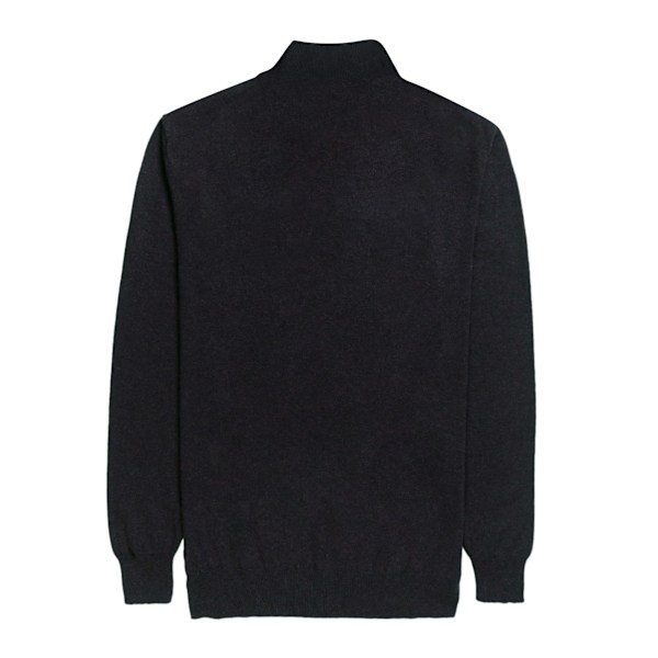 Brook Taverner Herr Dallas Zip-Neck Tröja L Svart Black L