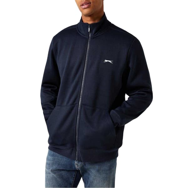 Slazenger Herr Logotyp Polycotton Heldragkedja Jacka M Marinblå Navy M