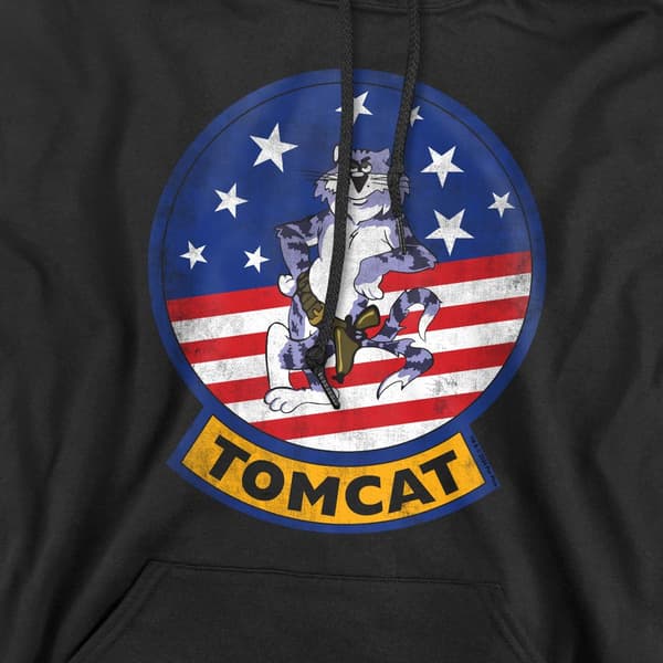 Top Gun Herr Tomcat Logotyp Huvtröja S Svart Black S