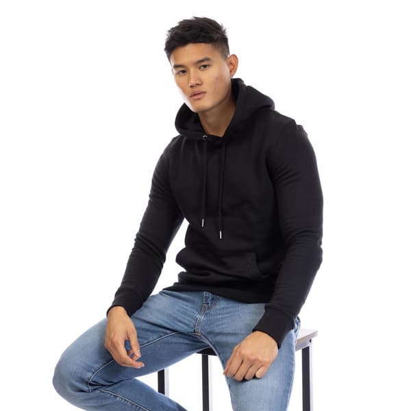 Peter Werth Herr Bomull Regular Hoodie L Svart Black L