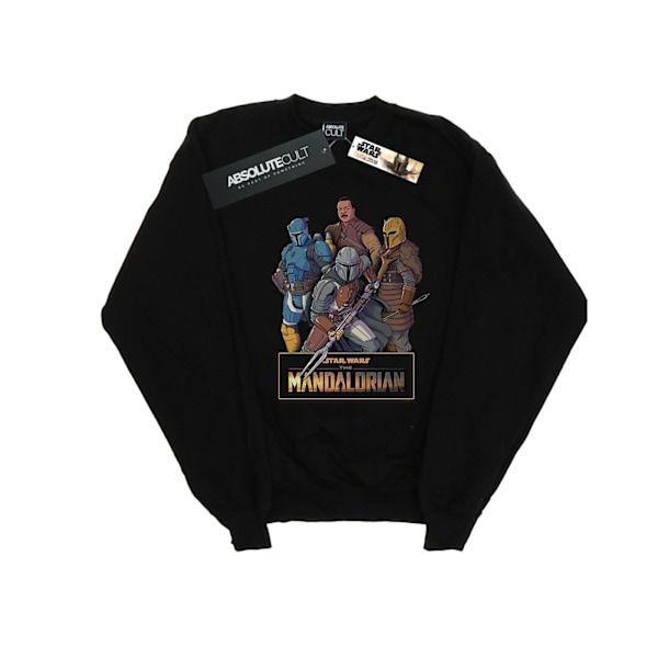 Star Wars Herr The Mandalorian Karaktär Collage Sweatshirt 4XL Black 4XL