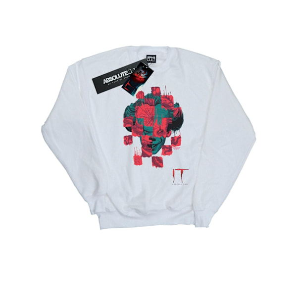 It Chapter 2 Herr Pennywise Ansiktscollage Sweatshirt S Vit White S