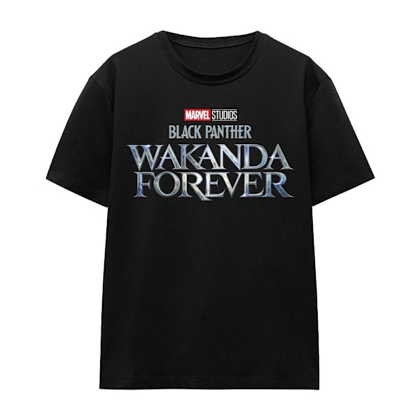 Black Panther: Wakanda Forever Unisex Vuxen Logo T-Shirt M Svart Black M