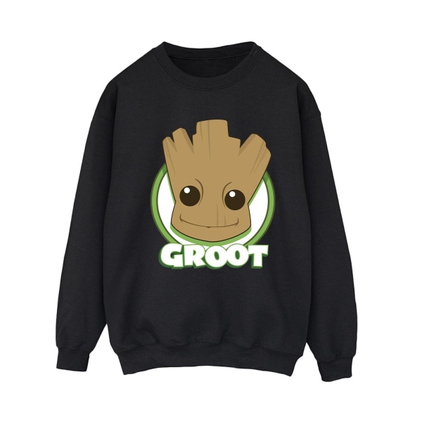 Guardians Of The Galaxy Dam/Ladies Groot Badge Sweatshirt XL Black XL