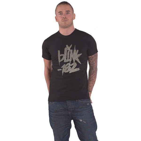 Blink 182 Unisex Vuxen Neon Bomull Logotyp T-shirt M Svart Black M