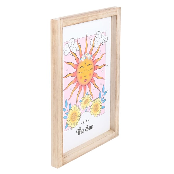 Something Different Celestial The Sun inramad konsttryck 35cm x 2 Pink/Orange/Yellow 35cm x 25cm