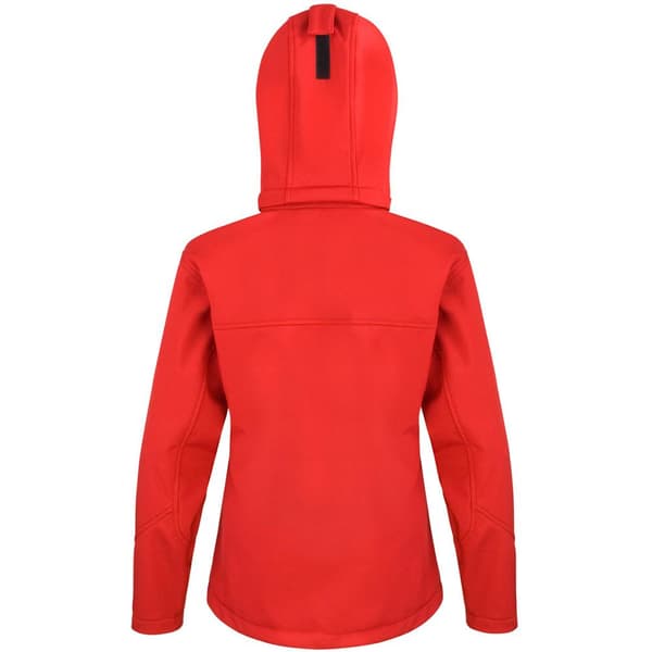 Result Core Dam/Dam Lite Hooded Softshell Jacka M Röd/Sv Red/Black M